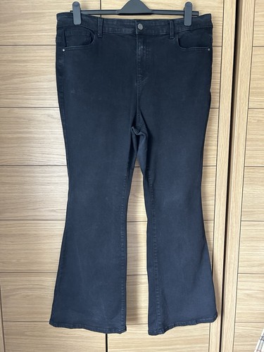 Ladies black stretchy flared - black,