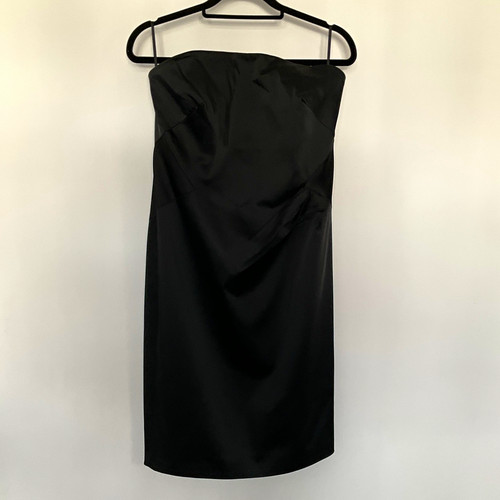 Coast black satin strapless - coast,