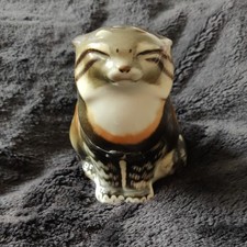 Vintage Lomonosov Imperial Russian Porcelain Pallas Wild Cat 6" Figurine USSR