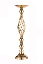 Beautiful Gold twist design Table Pedestal for Floral Centrepiece Wedding Event