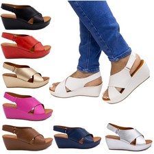 Ladies Open Toe Slingback Hook