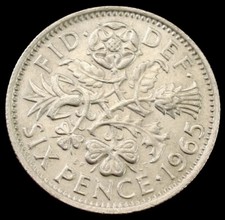 Great Britain Sixpence 1953 to