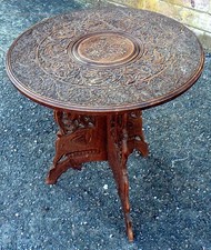 Antique Indian carved teak