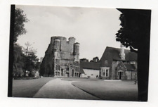 Kent - Malling Abbey, Norman Tower - Real Photo Postcard Franked 1967