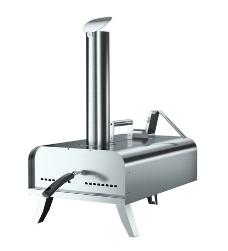 Table top wood pellet pizza - top,