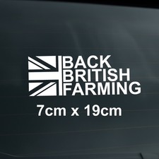 Back British Farming Sticker | Funny Vinyl Decal for Car Van Window Laptop Bumpe