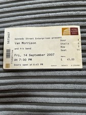 Van Morrison ticket Royal