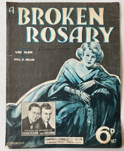 Vintage sheet music a broken - a,
