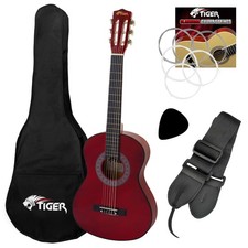 Tiger left handed - tiger, red
