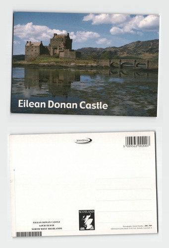 Vintage postcard eilean donan - vintage,