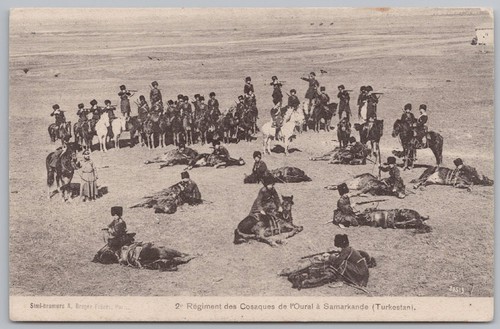 Regiment ural cossacks at - of,