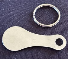 1pc Shopping Trolley Convenient Token Keyring Tool Portable Stainless Steel