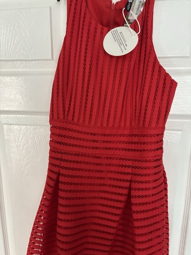 Red midi dress size - red,