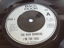 The High Numbers I'm The Face / Zoot Suit 7" 1980 UK Back Door DOOR 4