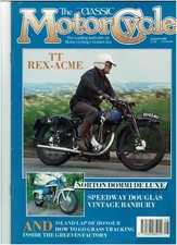 THE CLASSIC MOTORCYCLE AUGUST 1990: GRASS TRACK GUIDE / NORTON DOMINATOR DE LUXE