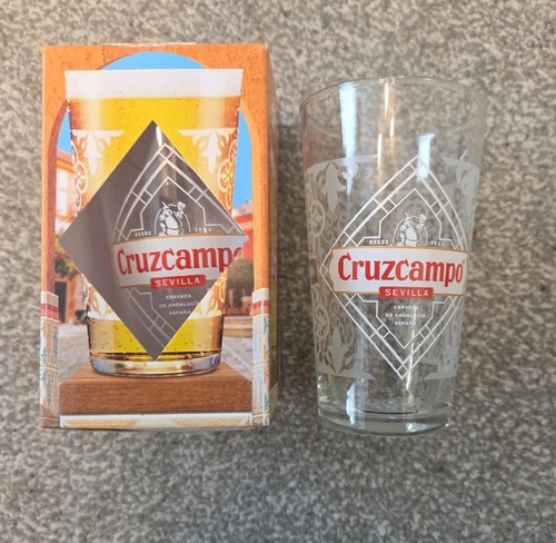 Cruzcampo half pint glass - cruzcampo,