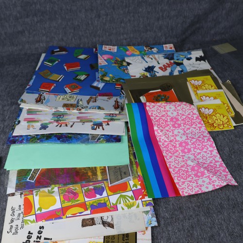 Vintage wrapping paper sheets - vintage,