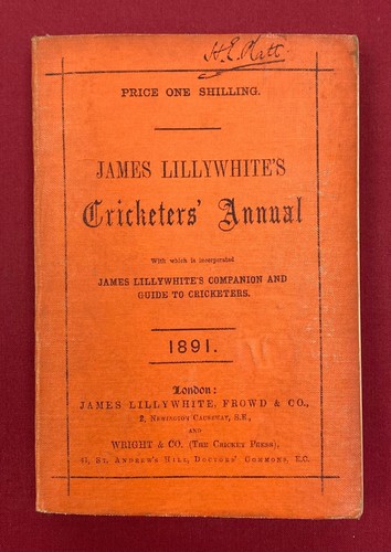 1891 james lillywhite - 1891,