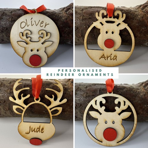 Wooden reindeer christmas - wooden,