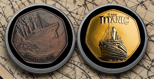 Pair rms titanic - titanic, 24ct