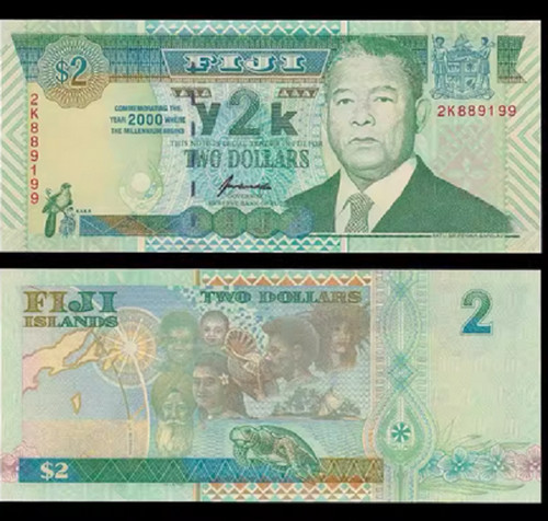2000 fiji dollars y2k - 2000,