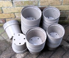 55, 3 Litre and 60, 2 litre, used Strong Round Plastic Plant Flower Nursery Pots