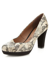 RRP £45, MARKS AND SPENCERS FOOTGLOVE Leather Faux Snakeskin Print Court Shoes
