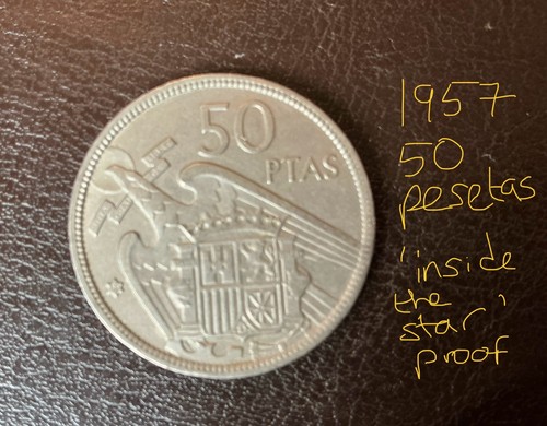 Spain 1957 peseta - coins, 25
