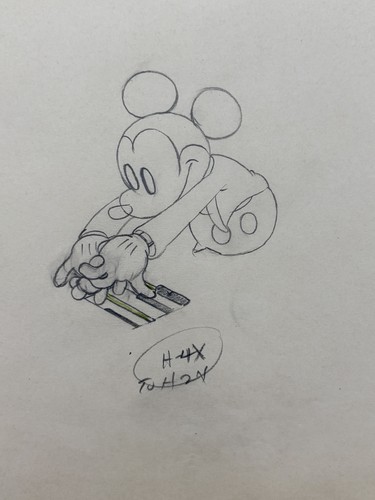 Mickey production drawing - mickey,
