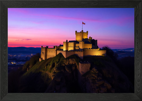 Edinburgh castle hill framed - edinburgh,