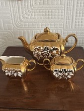 Vintage Sadler 3 Piece Gold