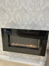 New Gas Fire Wall Fitted Black