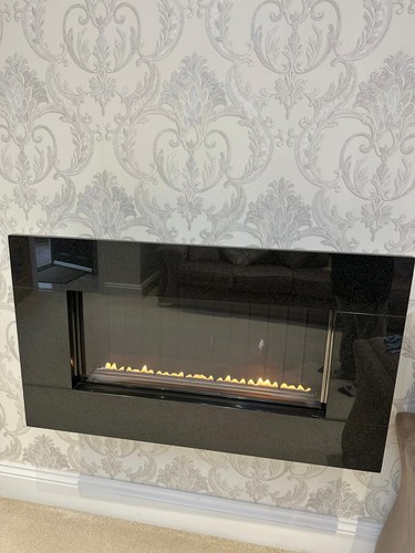 New gas fire - fire, wall