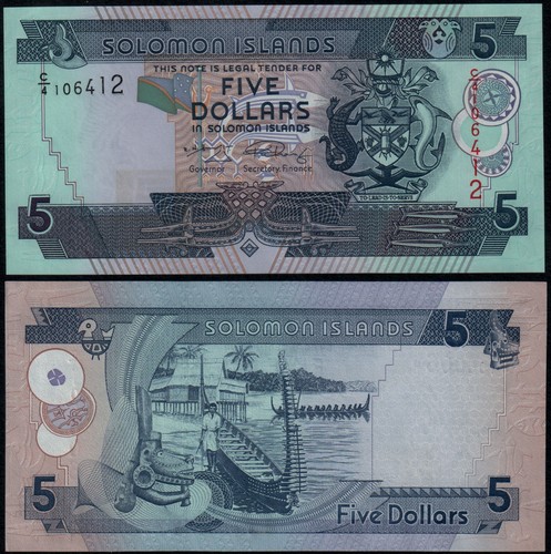Solomon islands dollars - islands, 5