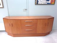 G PLAN FRESCO HEX SIDEBOARD VICTOR WILKINS 1970S TEAK
