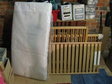 IKEA beechwood Cot & Baby Elegance Mattress 120 x 60cm baby child toddler bed