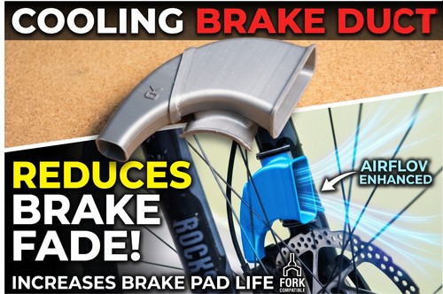 Mtb bike brake cooling duct - bike,