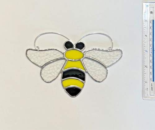 Stained glass bee - stained,