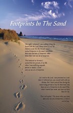 FOOTPRINTS IN THE SAND! LOVELY