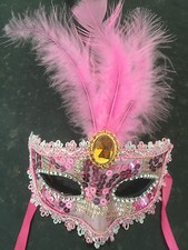 Feather Masquerade Ball Mask