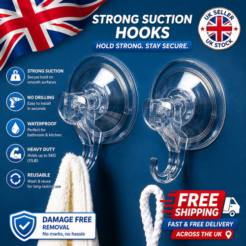 Suction hooks large wall - hooks,