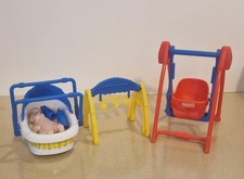 1/6 Scale Plastic Nursery Equipment for Fashion Doll's Baby - incudes baby