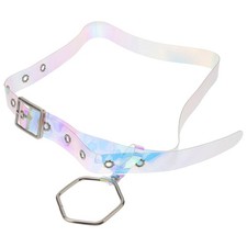  100 CM Sparkly Belts for Women Elastic Vintage Transparent Color Buckle Ladies