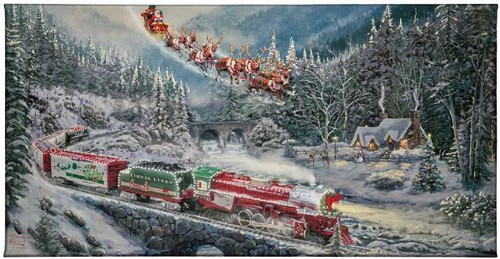 Thomas kinkade christmas - christmas, light