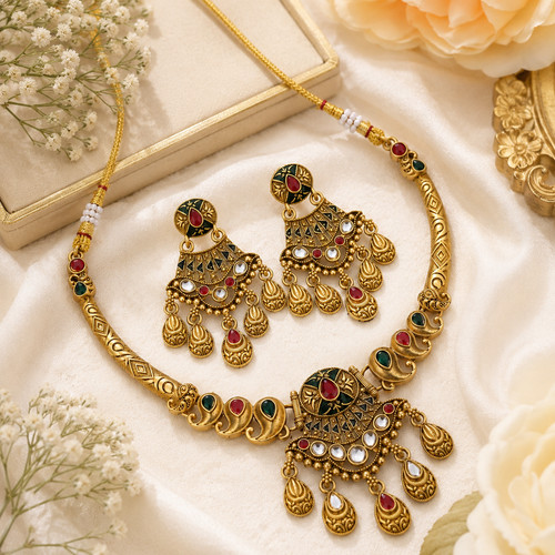 Traditional indian necklace - traditional,