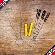 11pcs Nozzle Cleaning Brush Set Kit for Airbrush Paint Spray Gun Tip Air Cap