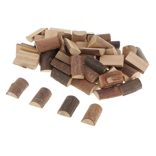 50pcs rustic half cut - rustic, wood