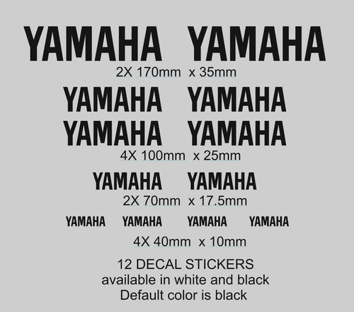 Yamaha stickers decals - x,