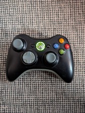Official Microsoft Xbox 360 Black Wireless Controller
