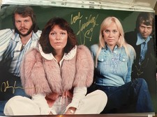 ABBA Autographed Photo By